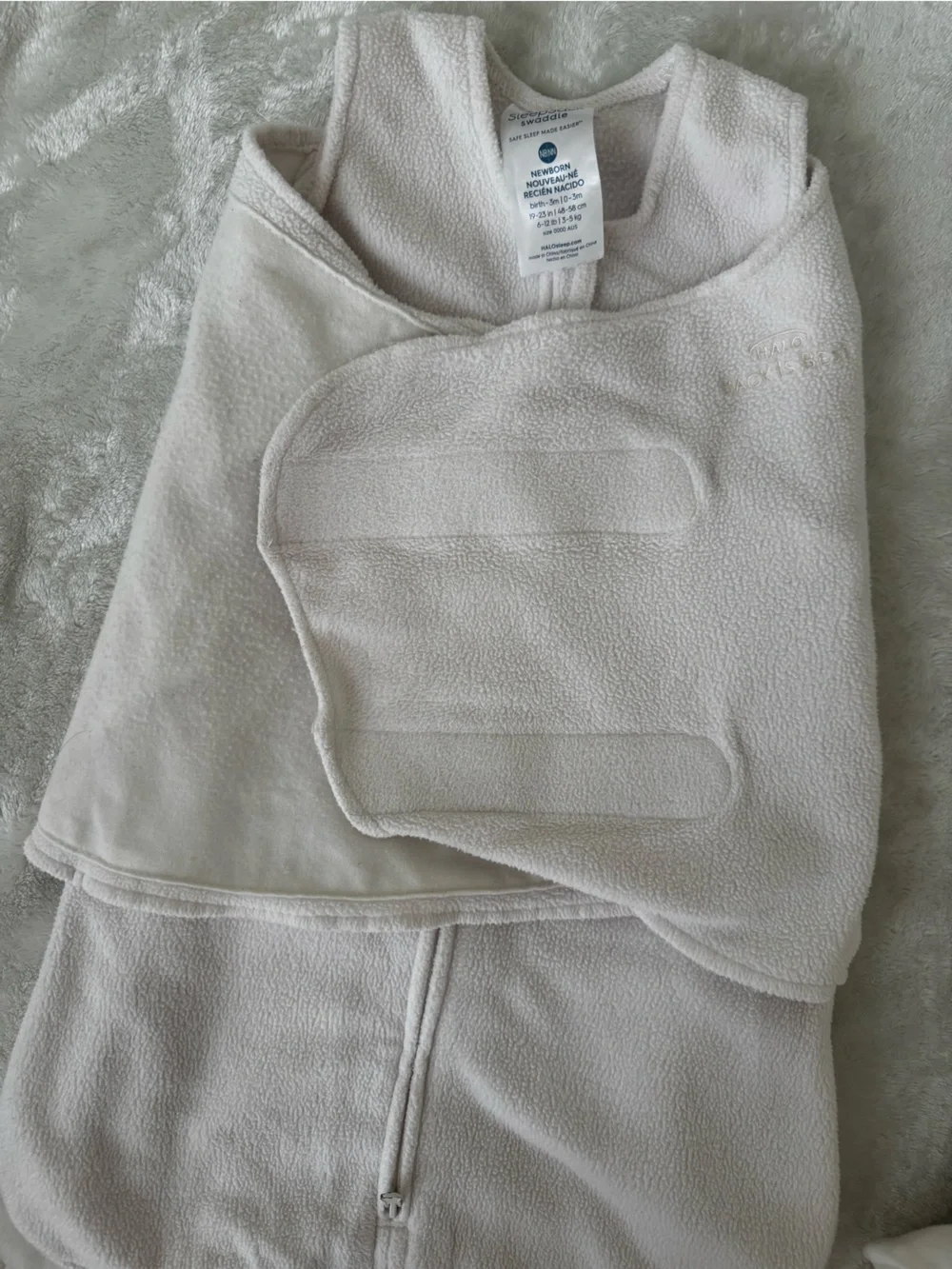 Halo SleepSack Swaddle in Cream